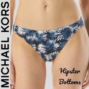 NWT MICHAEL KORS Palm Mix Classic Moderate Cover Swim/Bikini Bottoms/Md